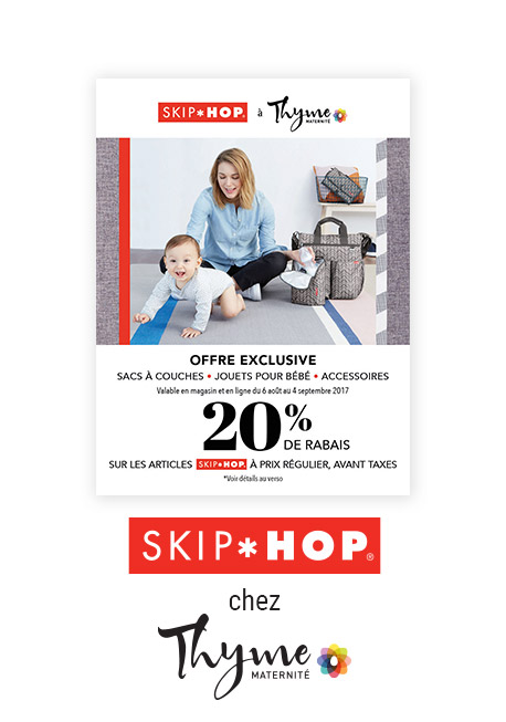 Un coupon-rabais de 20% skip*hop