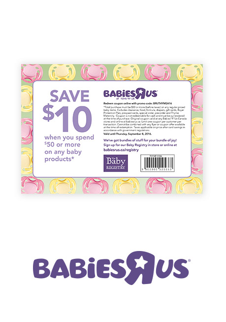 $10 off coupon babiesrus