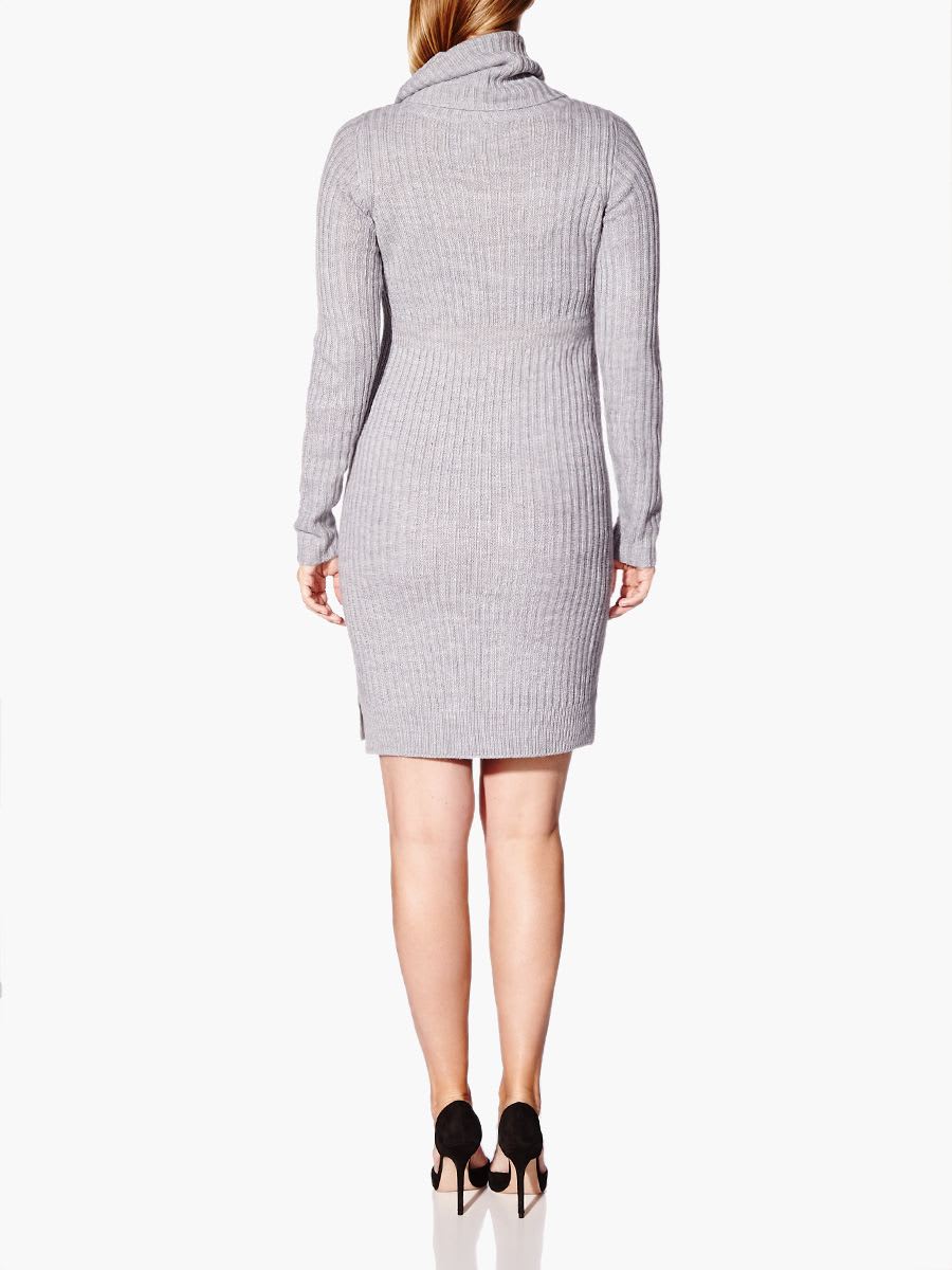 Long Sleeve Cowl Neck Sweater Maternity Dress | Thyme Maternity