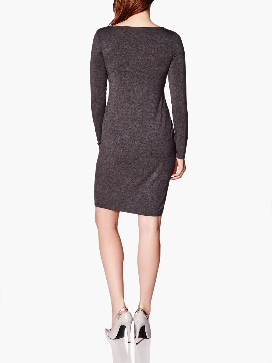 Long Sleeve Knotted Nursing Dress | Thyme Maternity