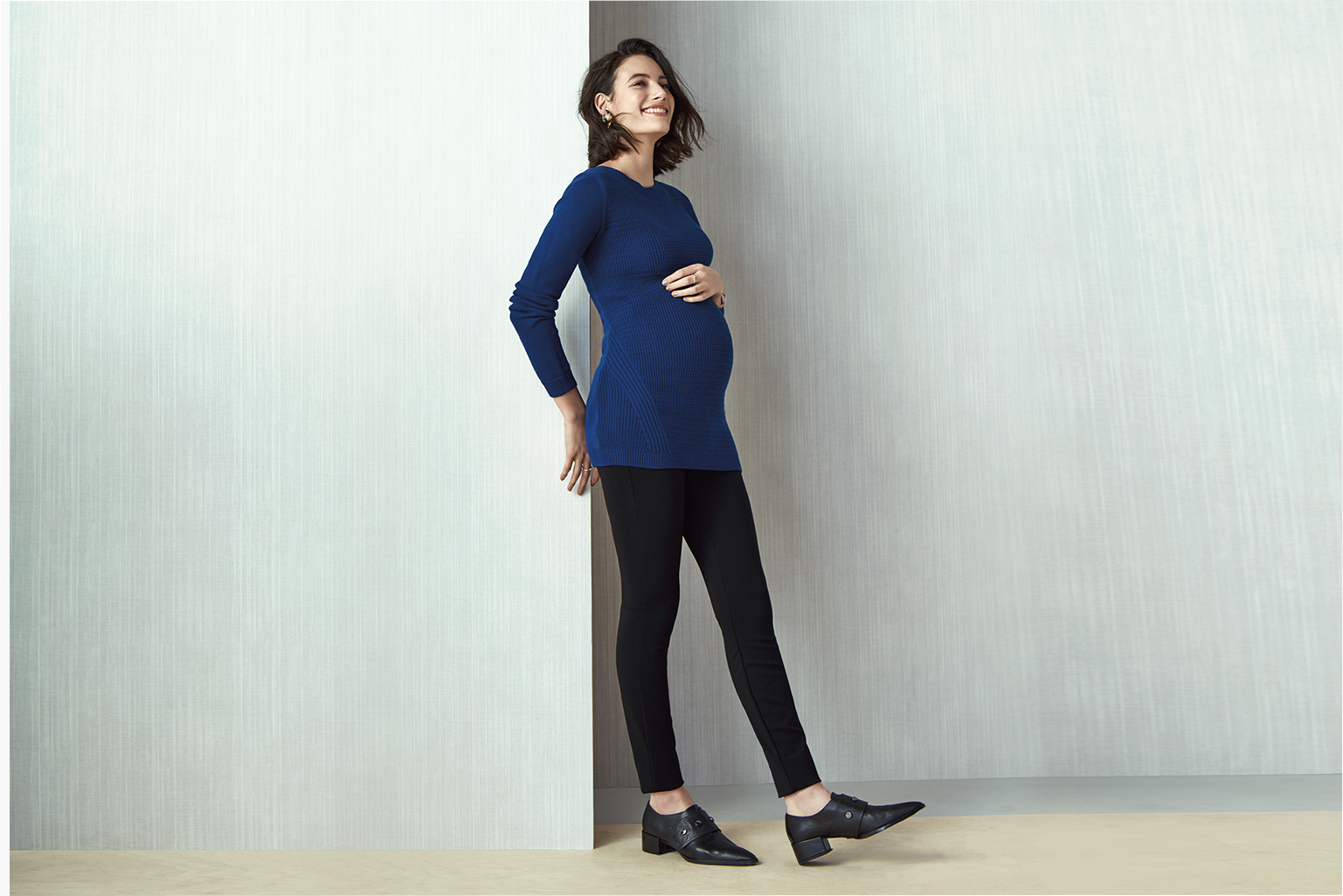 Smarty Pants. Tapered leg with a built-in belly panel for a fit that has you covered from bump to baby
