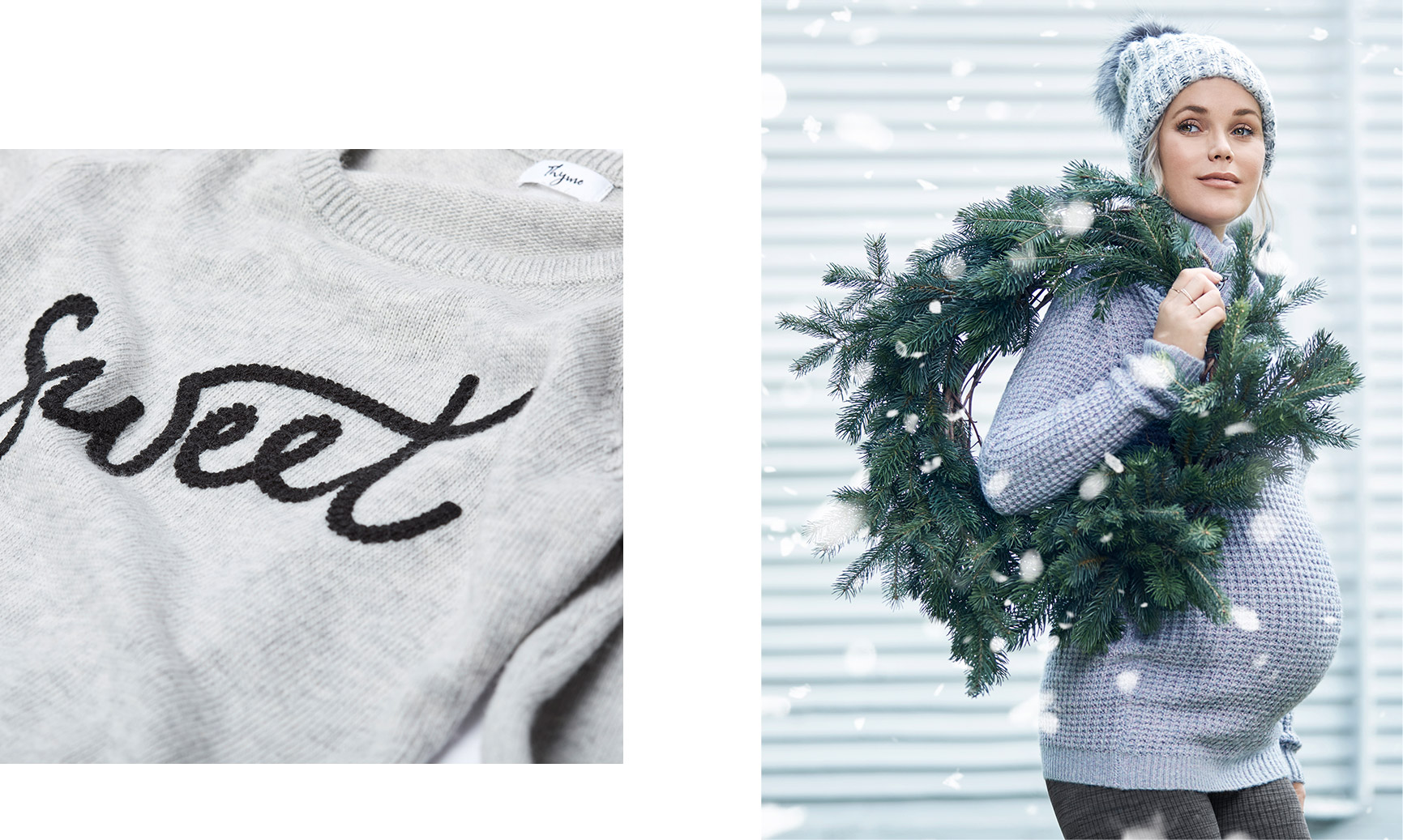 Warm knits. Bundle yourself up in the coziest knits featuring timeless designs and winter-inspired prints.