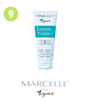 Échantillon de crème triple action pour vergetures