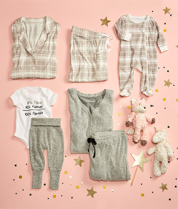 pyjamas assortis pour maman et bébé