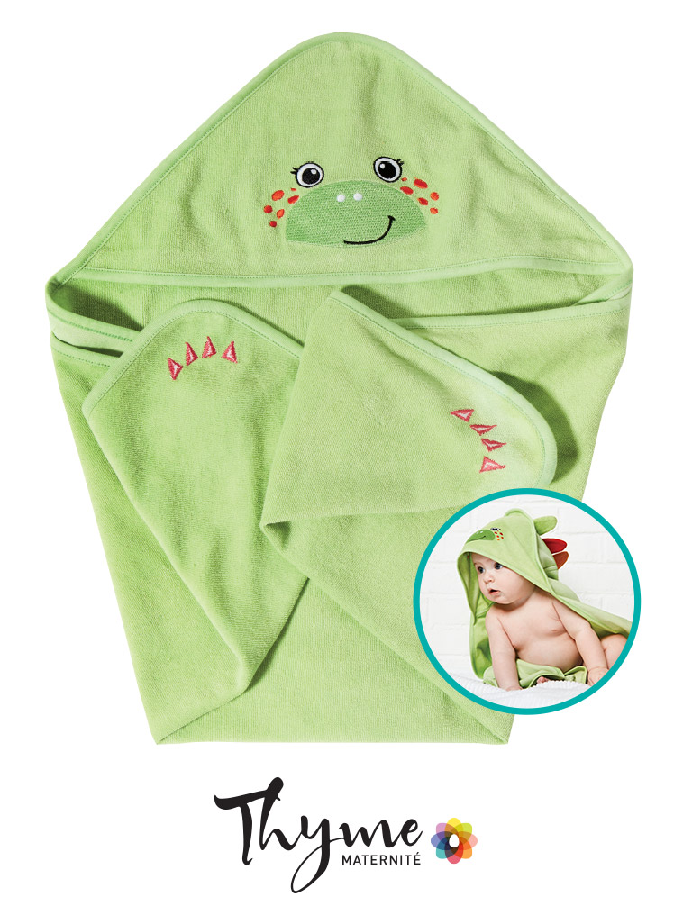Serviette dinosaure thyme maternité