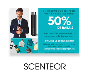 50% en coupon-rabais sur un service d'abonnement de parfum personnalisé